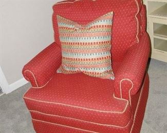 Red Swivel Chair $75