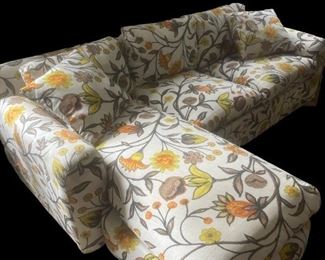 Floral Pattern Chaise Sofa