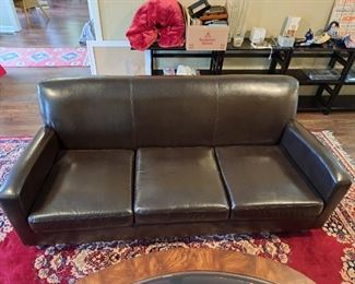 Available for pre-sale starting February 14! Text 615-854-8535 to arrange a time to view. 

71Wx 33H beautiful condition dark brown leather couch.