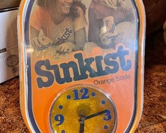 Vintage SUNKIST Good Vibrations Wall Clock 