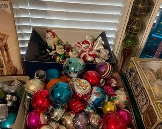 Vintage Christmas ornaments 