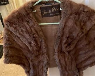Ferris bros vintage fur cape 