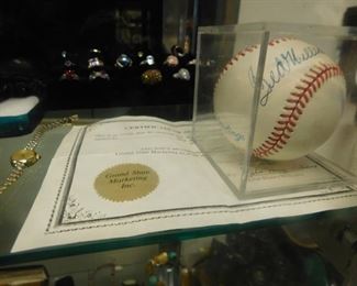 Signed baseball Ted Williams