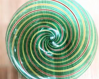 Swirling Murano art glass.