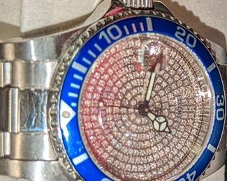 Ivictor ladies diamond bezel wrist watch