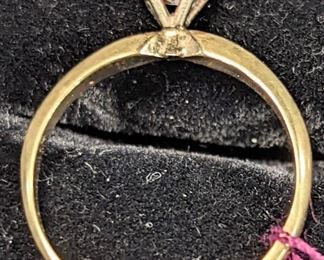 1. Carat diamond 14 karat gold ring