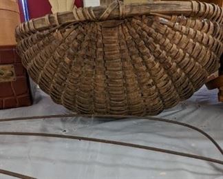 Antique oak basket