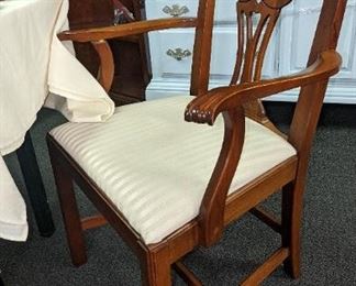 Six Chippendale chairs