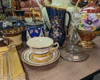 Antique and vintage hand-painted porcelain
