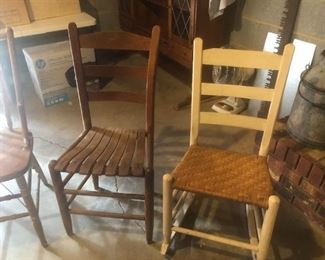 Old handmade chairs