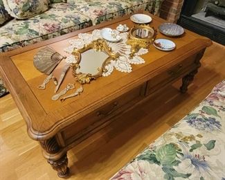 Coffee Table / Retro Gold Ornate Mirrors / Made in Japan items