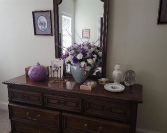 Dresser with mirror
