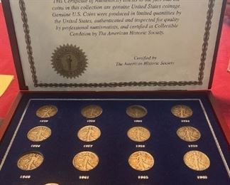 The American Historic Society Limited Edition Collection Half Dollar Set