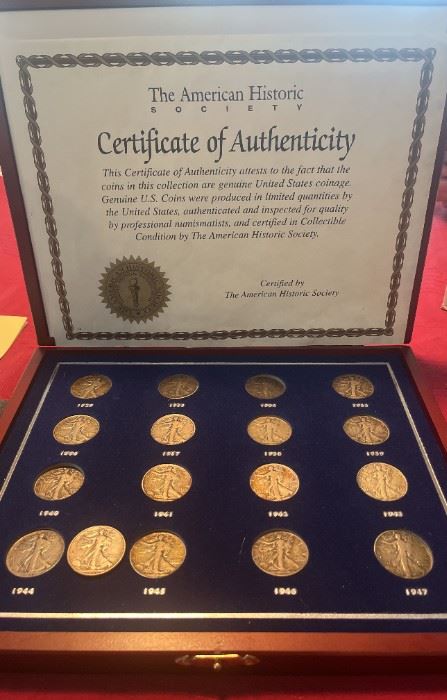 The American Historic Society Limited Edition Collection Half Dollar Set
