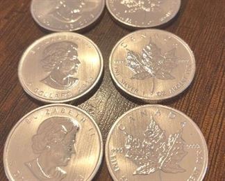 2013 Elizabeth II Canadian $5 1oz Silver Coins 6