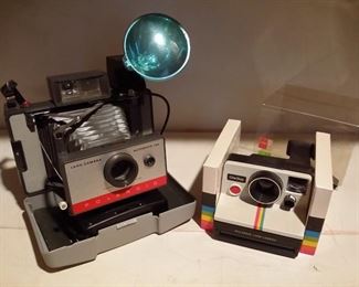 Vintage Polaroid cameras