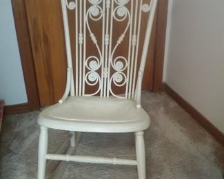 Vintage wicker rocker