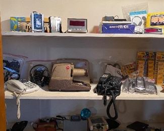 Closet full of electronics