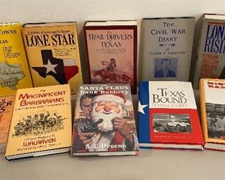 More Texas and local history books (Mr. Reedy had a very large collection of nice books, (these are just a few of what we have)
