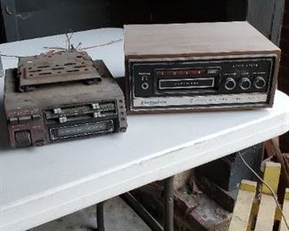 Vintage 8-track players: Electrophonic TP 2100 and Sanyo FT 1003