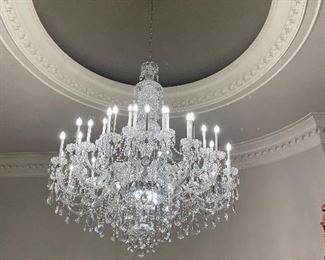 This ONE ITEM only! Presale is available due to the size and uniqueness of the chandelier. $3875.00 if you wish to buy now contact us! The builder will take it down for removal. 