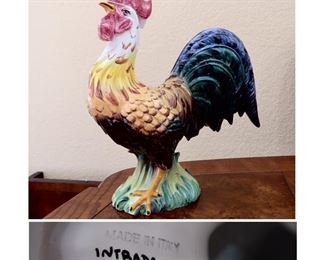 Ceramic Rooster - Intrada Italy - 16” Tall 