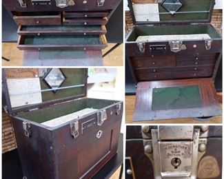 Vintage Machinist Tool Chest Box - H. Gerstner & Sons - 7 drawers 
