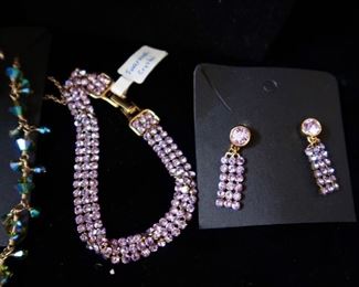Beautiful Swarovski Crystal - Bracelet  & Earrings