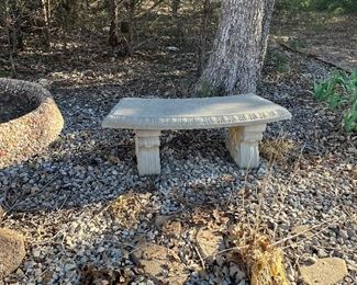 concrete bench