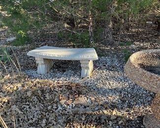 concrete bench