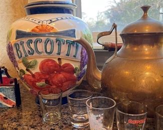 Italian biscotti jar