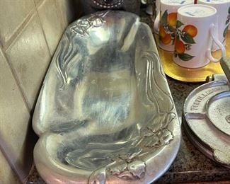 pewter bread server