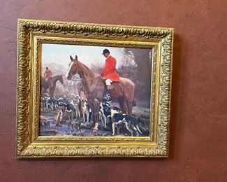 framed English wall art