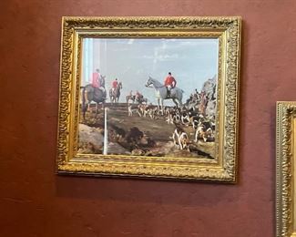 framed English wall art