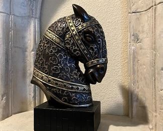 decorative horse head bust