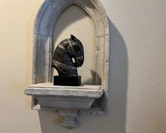 decorative horse head bust