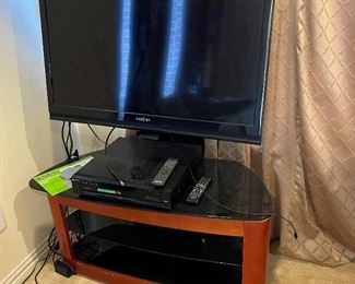 Sony flat screen tv and dvd player with tv stand