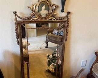 ornate metal mirror