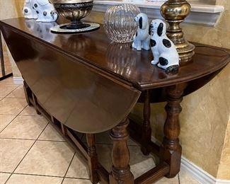 wide drop leaf table