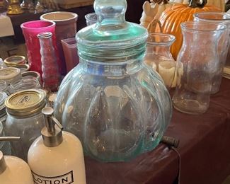 glass cookie jar