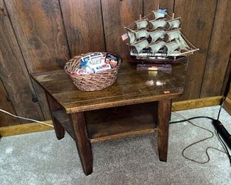 Wood Table & Ship 