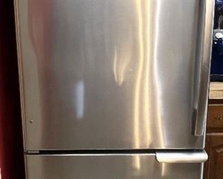 - Amana Fridge/Freezer in Stainless Steel - model # ABB1921BRM00 - excellent working condition 