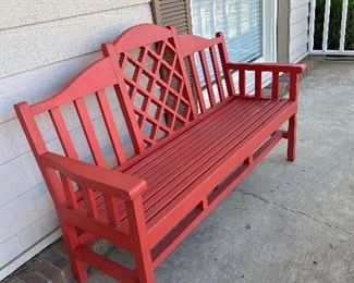 Nice  front porch bench, handmade, very strong