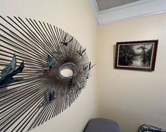 Birds in flight 
Millard oil painting ‘84