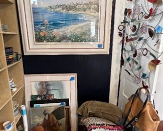 C. Jere inspired post modern abstract wall art, more art, pillows, hats, purses, and handmade instruments from world travels