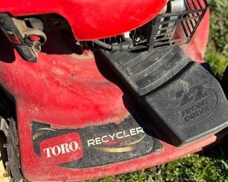 Toro Self-Propelled Push Mower with bagger