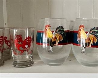 Rooster glasses