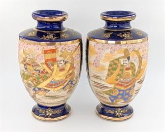 Oriental Moriage Vases 