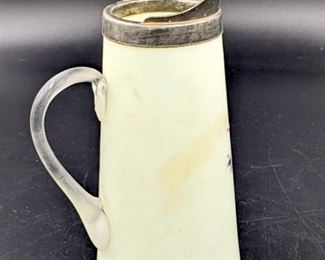 Custard glass pitcher
