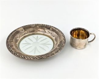 Sterling Wine coaster and cup